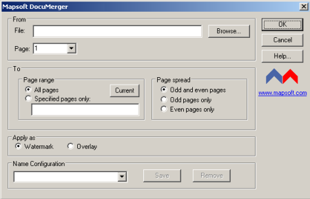 DocuMerger 1.5 software screenshot