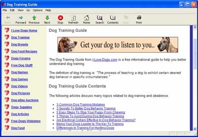 Dog Training Guide Dog Training 1.0.0 software screenshot