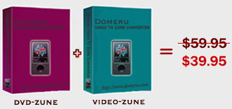 Domeru DVD to Zune Converter + Video 5.0 software screenshot