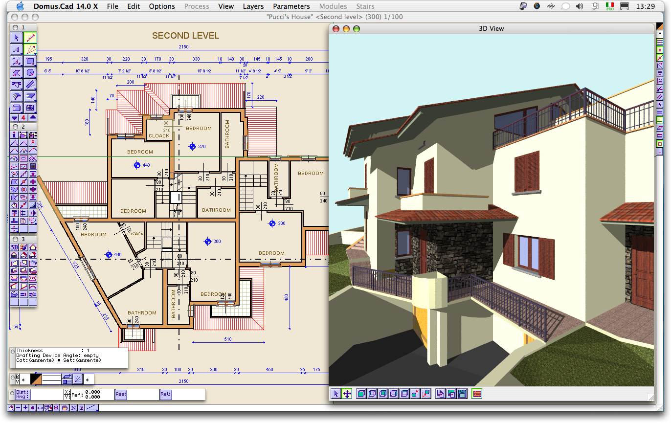 Domus.Cad Mac 15 software screenshot