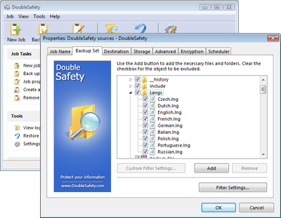 DoubleSafety 4.5 software screenshot