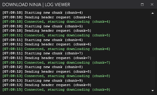 Ninja Download Manager 34 software screenshot