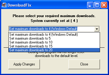 DownloadFix Download Manager 1.1 software screenshot