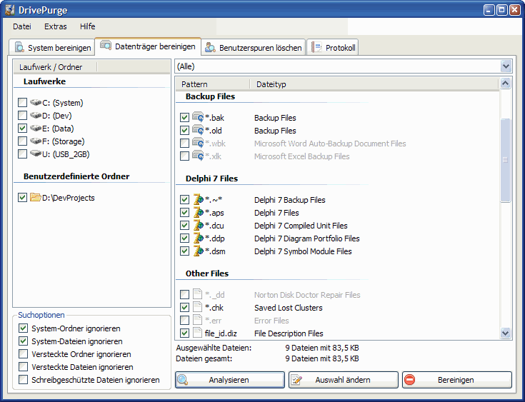 DrivePurge 1.2.0.0 software screenshot