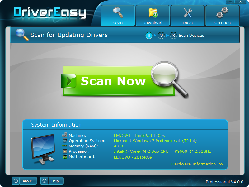 DriverEasy 5.5.2.18358 software screenshot