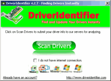 DriverIdentifier Portable 4.2.8 software screenshot
