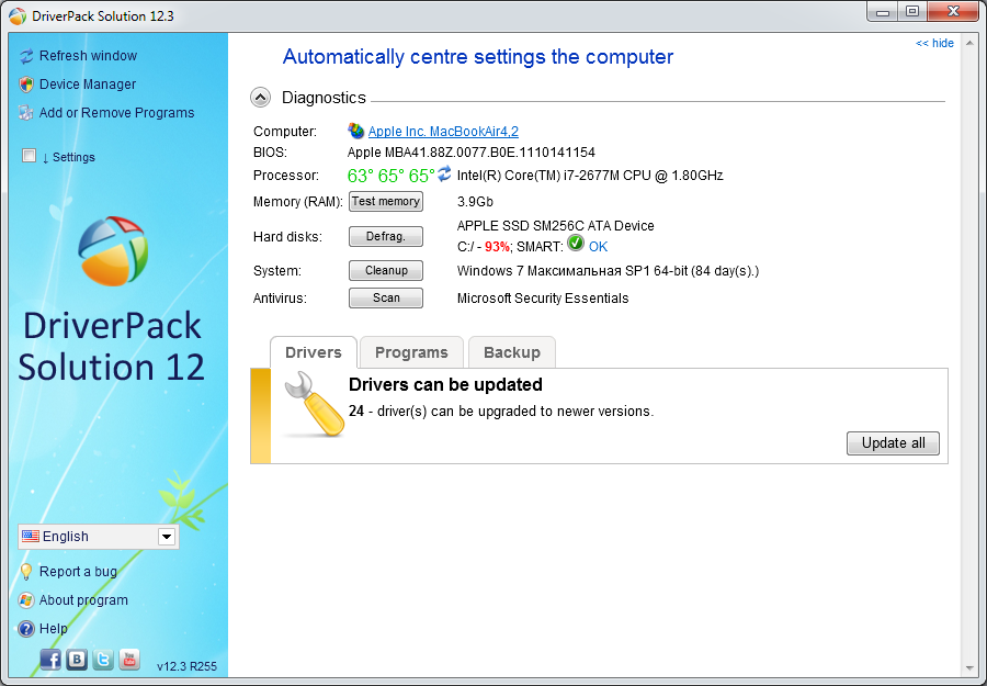 DriverPack Solution Lite 13 R314 software screenshot