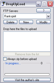 DropUpLoad 1.63 software screenshot