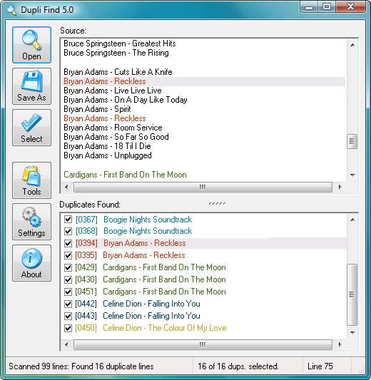 Dupli Find 6.1.126 software screenshot