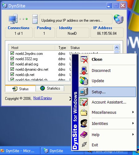 DynSite 1.12 software screenshot