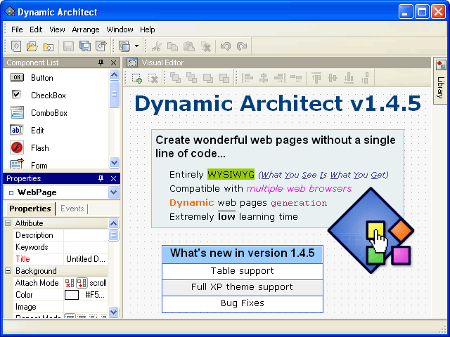 Dynamic Architect 1.4.5 software screenshot