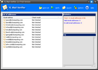 E-mail Validator 3.0 software screenshot