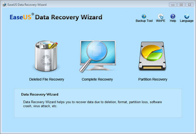 EASEUS Data Recovery Wizard 10.5.0 software screenshot