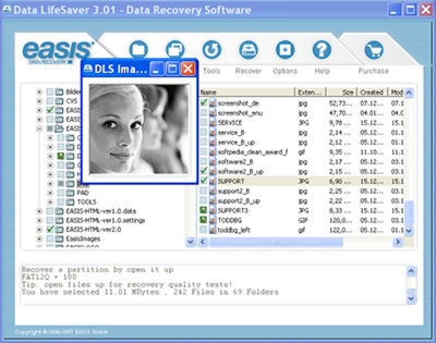 EASIS Data Recovery 4.4.1 software screenshot
