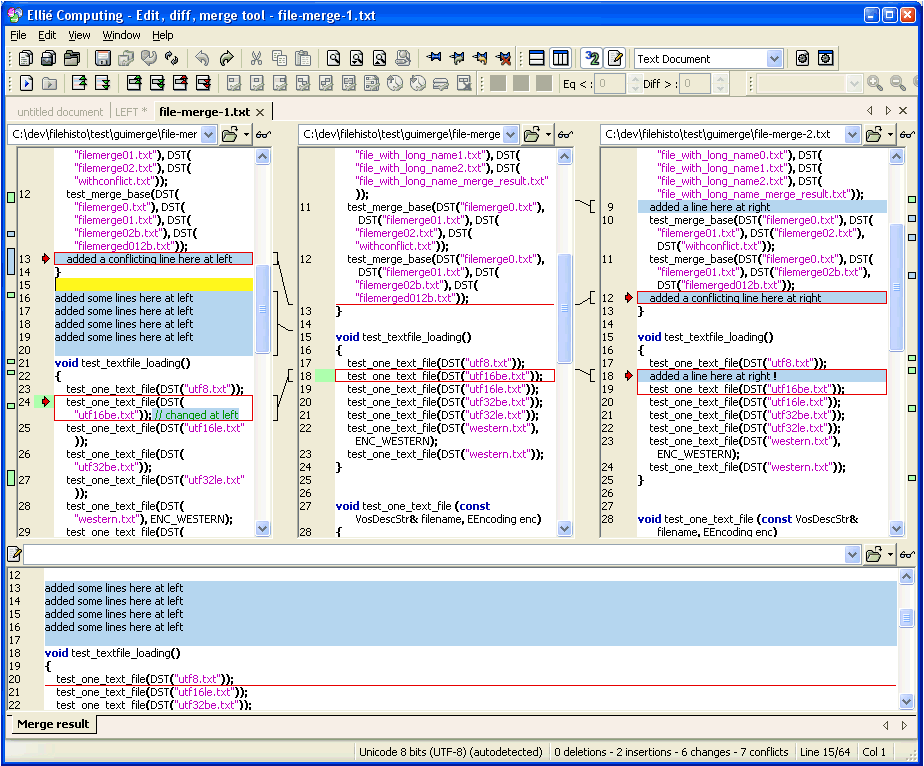 ECMerge Standard (Windows) 2.4 software screenshot