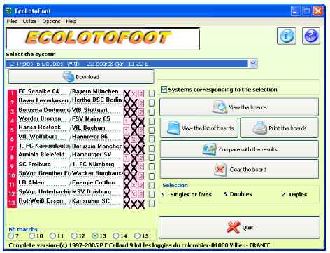 ECOLOTOFOOT 3.87 software screenshot