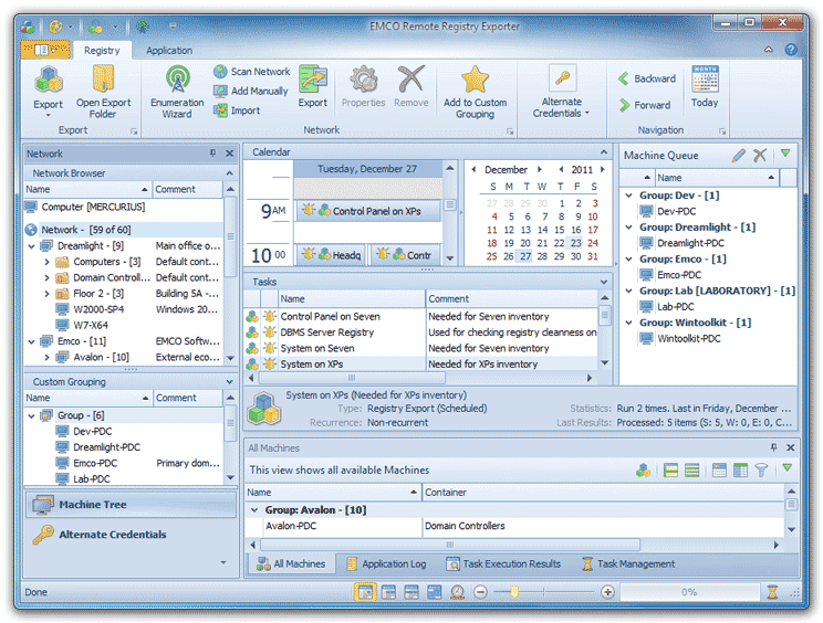 EMCO Remote Registry Exporter 2.3.0.3452 software screenshot