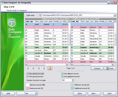 EMS Data Comparer for PostgreSQL 3.0 software screenshot