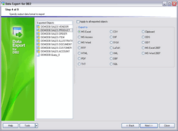 EMS Data Export for DB2 3.3 software screenshot