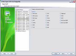 EMS Data Export for PostgreSQL 3.7.0.44145 software screenshot