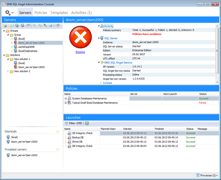 EMS SQL Backup 2.2.0.9785 software screenshot