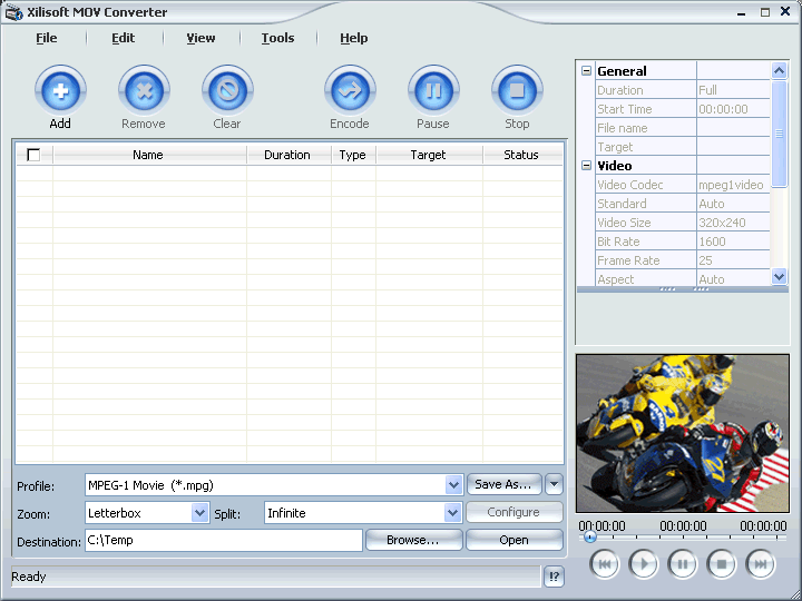 EX soft MOV Converter 2011.1105 software screenshot