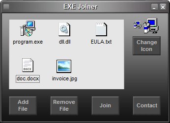 EXE Joiner 1.20.9 software screenshot