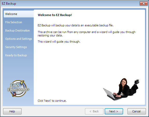 EZ Backup Photoshop Basic 6.32 software screenshot