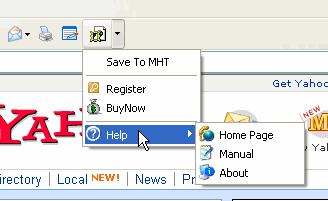 EZ Save MHT 3.4.1 software screenshot