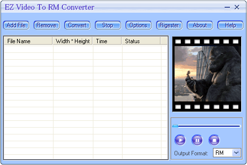 EZ Video To RM Converter 3.70.70 software screenshot