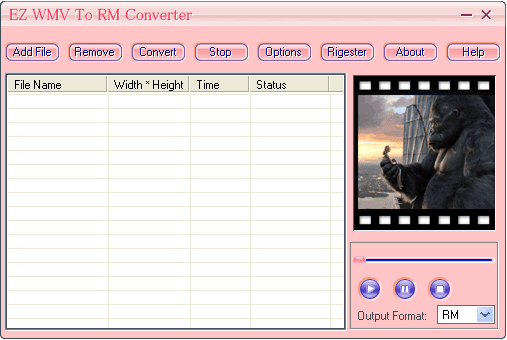 EZ WMV To RM Converter 3.70.70 software screenshot