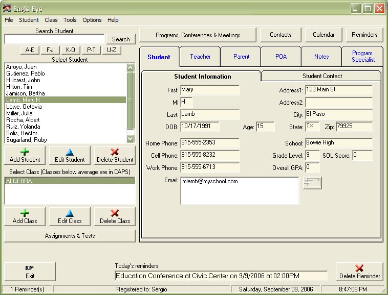 Eagle Eye 1.2.0 software screenshot