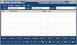 Ease CD to MP3 Ripper 2.0 software screenshot