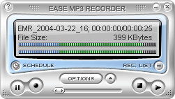Ease MP3 Recorder 1.50 software screenshot