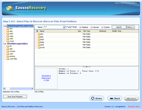 Eassos PhotoRecovery 2.5.1.404 software screenshot