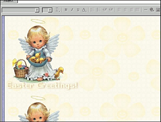 Easter Fun Emai Stationery 1.0a software screenshot