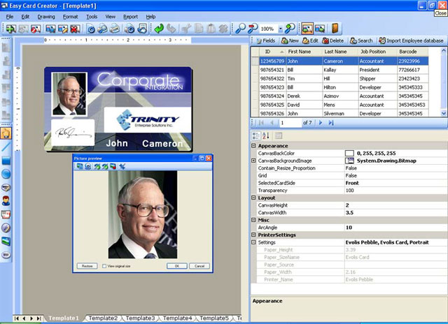 Easy Card Creator Enterprise 12.21.26 software screenshot