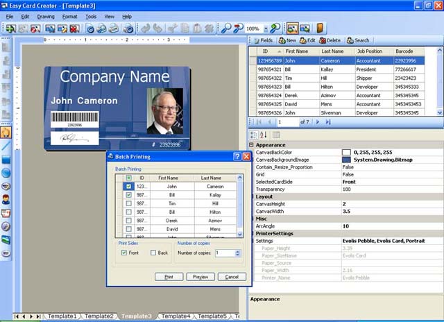 Easy Card Creator Professional 14.22.40 software screenshot
