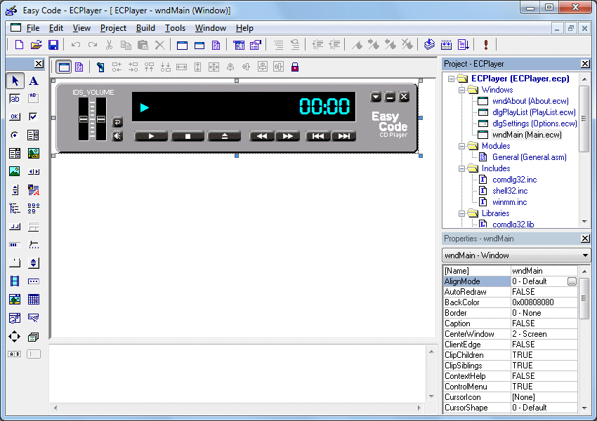 Easy Code for GoAsm 1.07.0.0001 software screenshot