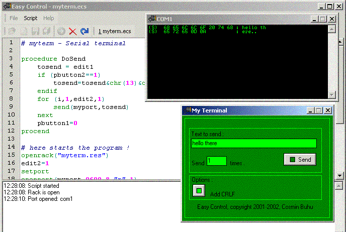 Easy Control 2.0 software screenshot