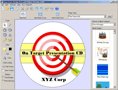 Easy Cover Design Pro 2.06 software screenshot