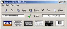 Easy Credit Card Checker 1.3 software screenshot