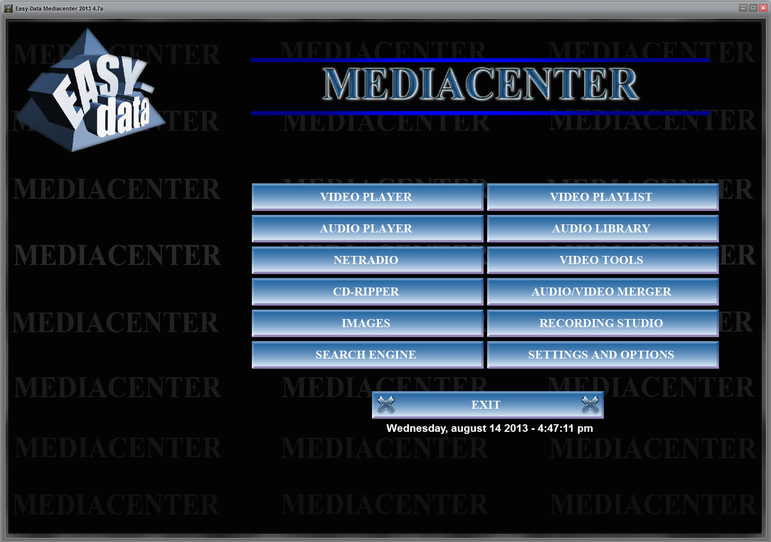 Easy-Data Mediacenter 2013 2.0.2.1 software screenshot