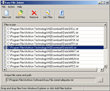 Easy File Joiner 1.2 software screenshot