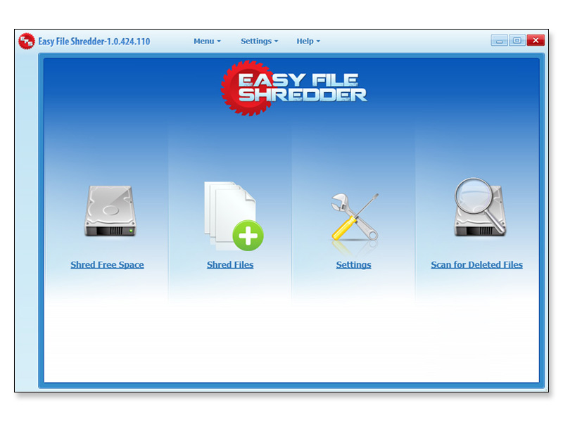 Easy File Shredder 1.3.720.1042 software screenshot