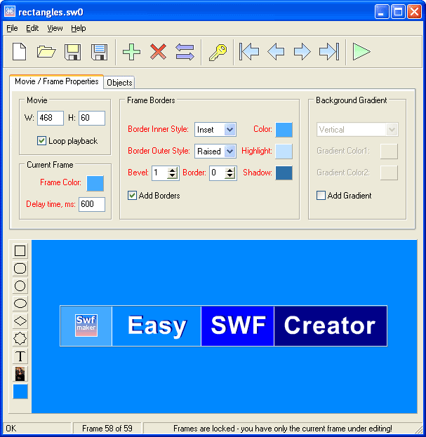 ! Easy FlashMaker (SWF Creator) 1.4c software screenshot