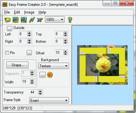 Easy Frame Creator 2.3 software screenshot