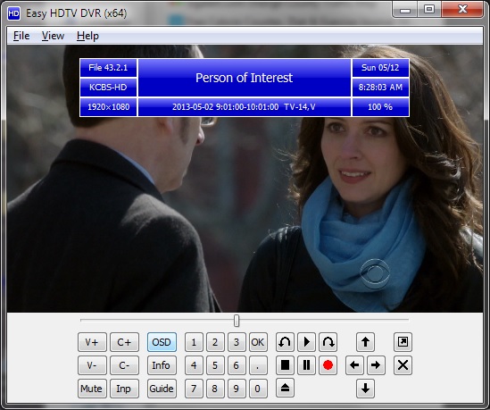 Easy HDTV DVR 1.6.0 software screenshot