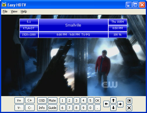 Easy HDTV 1.5.17 software screenshot