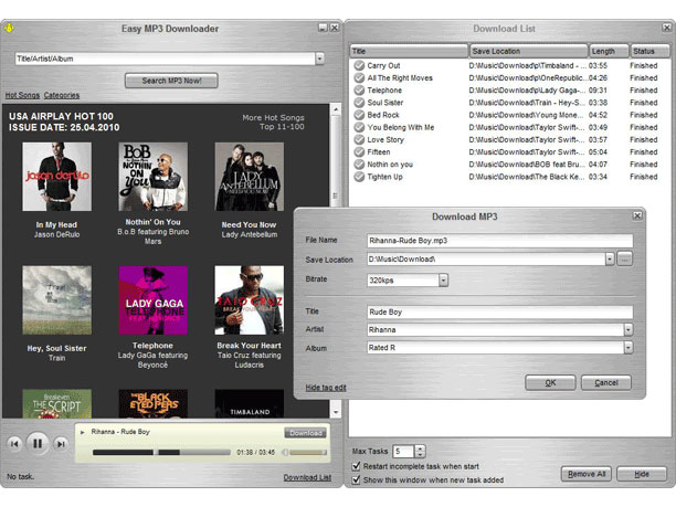 Easy Mp3 Downloader 4.7.8.8 software screenshot